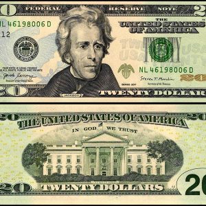 Counterfeit $20 Dollar USD Banknote